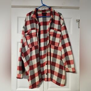 Lane Bryant Button Front Plaid Shacket